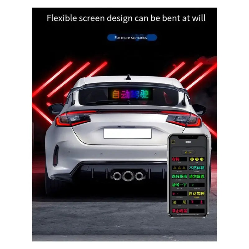 LED Flexible Scrolling Sign – APP Control, IP65 Waterproof, 5V USB