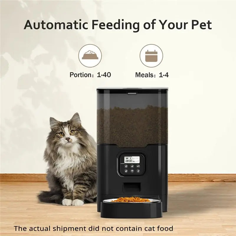 Large Capacity Automatic Pet Feeder – Smart Cat & Dog Feeder