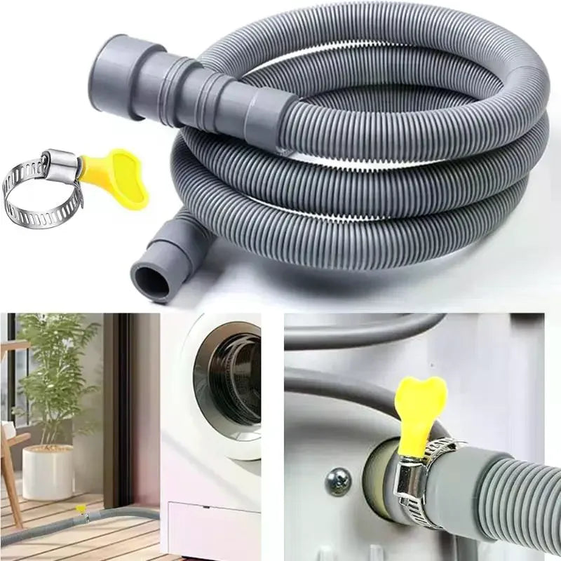 Washing Machine Drain Hose with Clamps – 1M/1.5M/2M