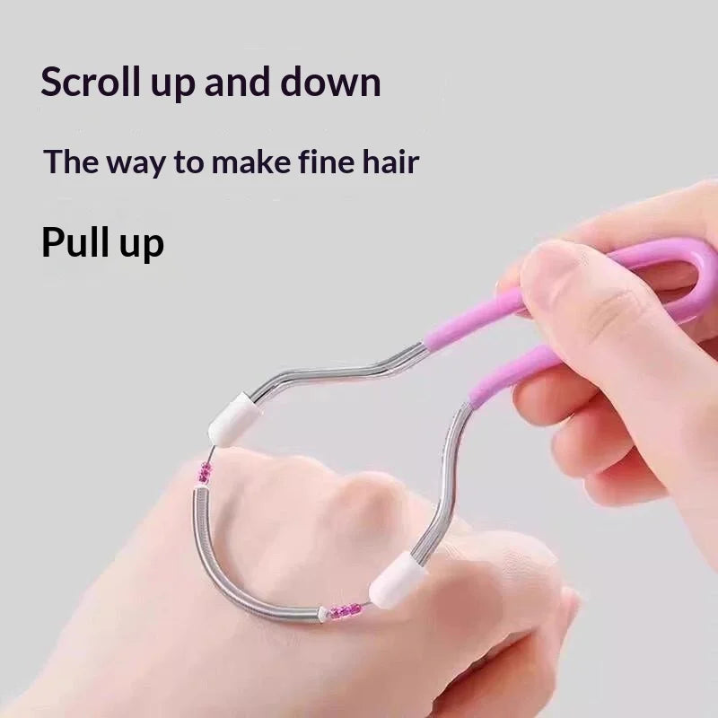 Spring Facial Epilator – Manual Face Hair Remover Tool