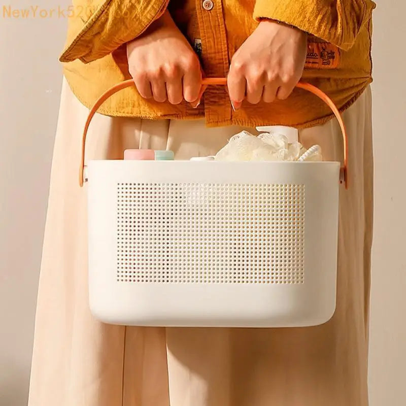 Plastic Storage Basket with Handle – Shower Caddy Organizer