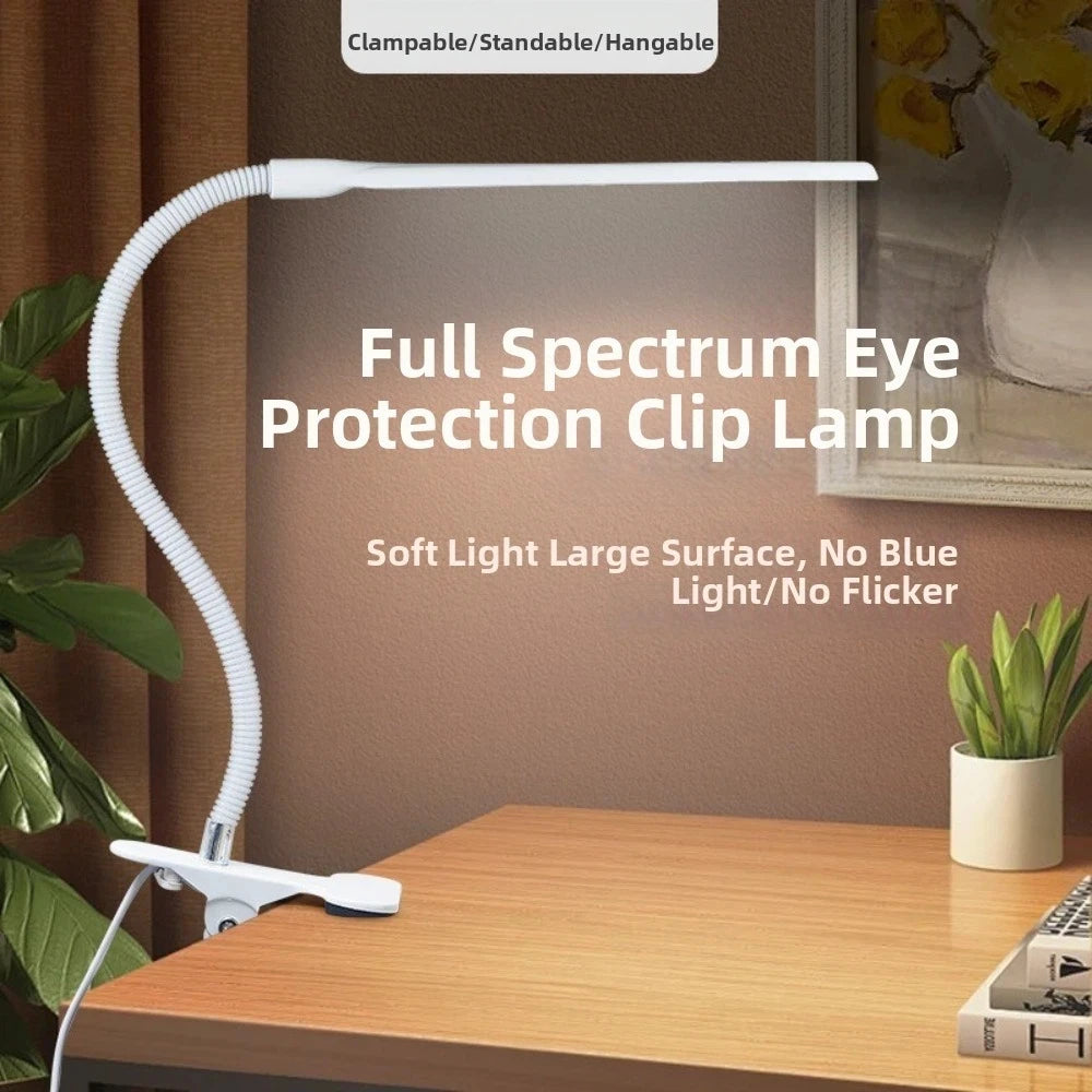 USB Clip-On LED Desk Lamp – Eye-Friendly Reading Light