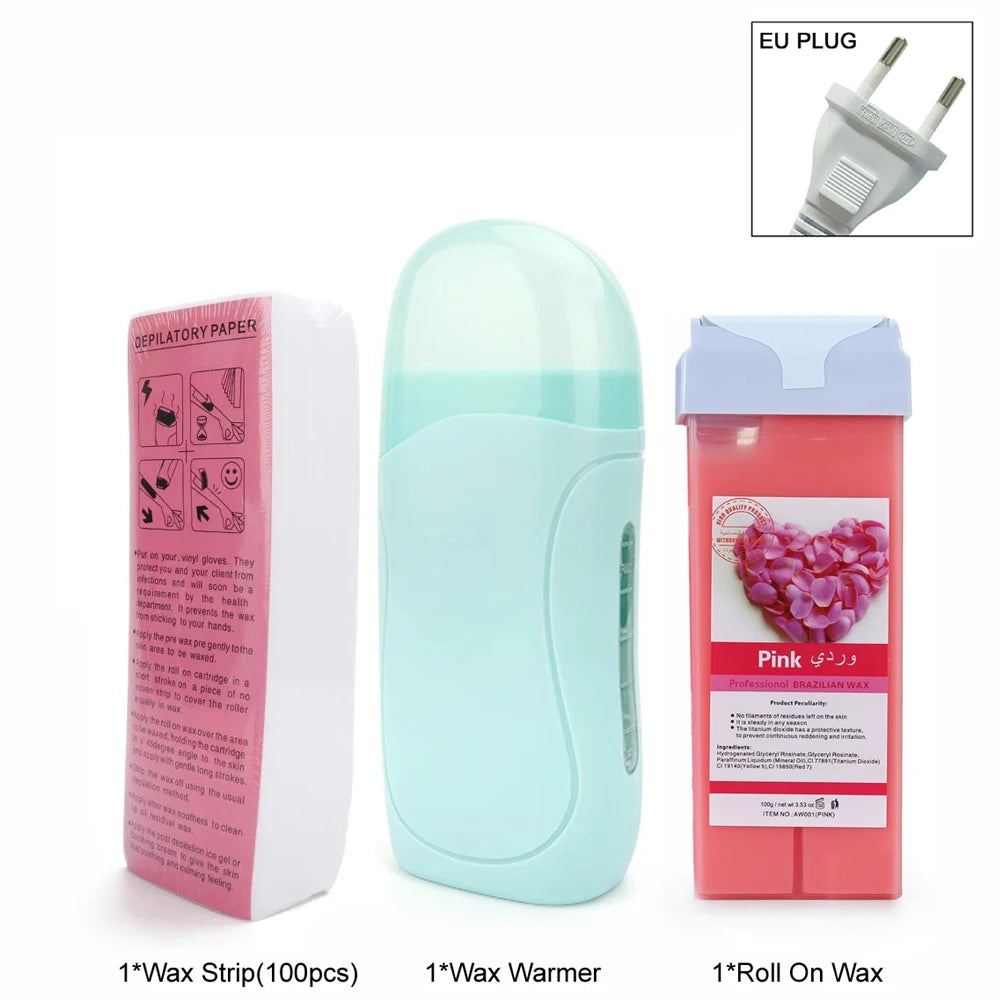 Unisex Roll-On Wax Heater Kit – Hot Cartridge Warmer Set