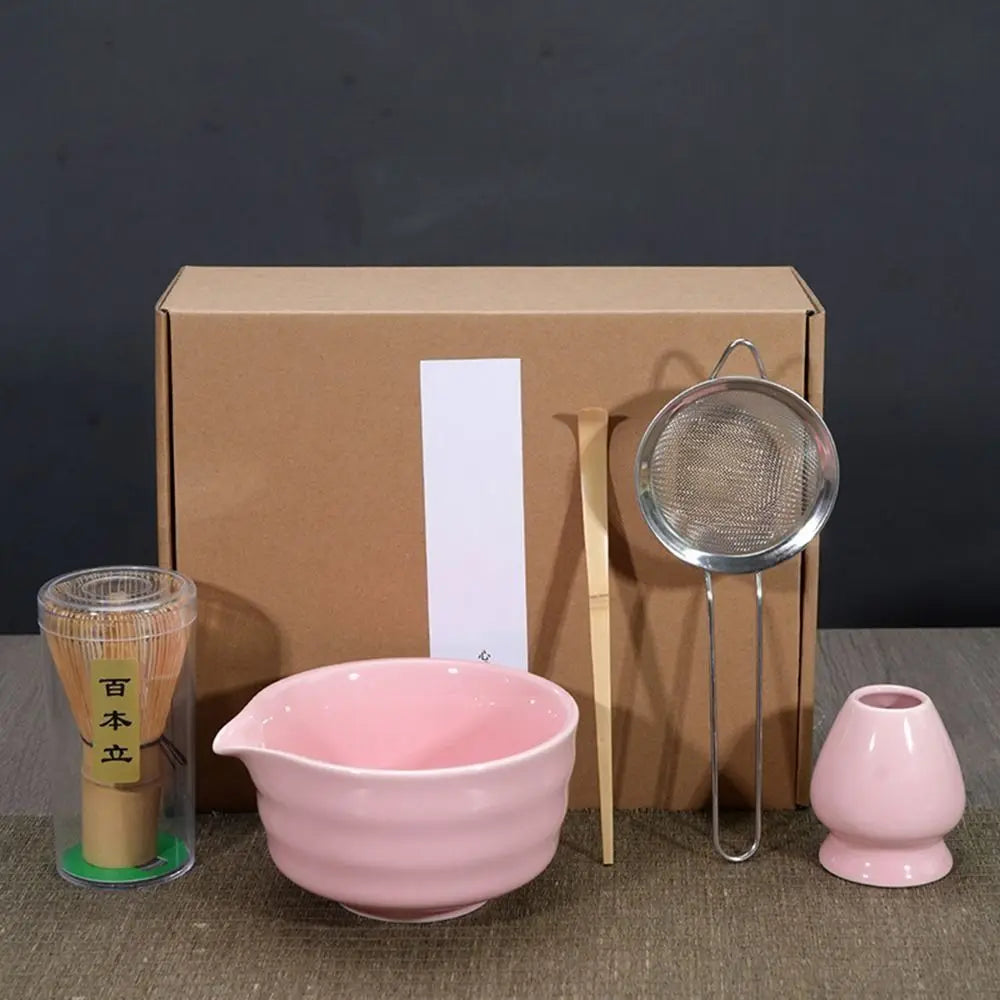 Japanese Matcha Tea Set – Bamboo Whisk, Bowl & Scoop
