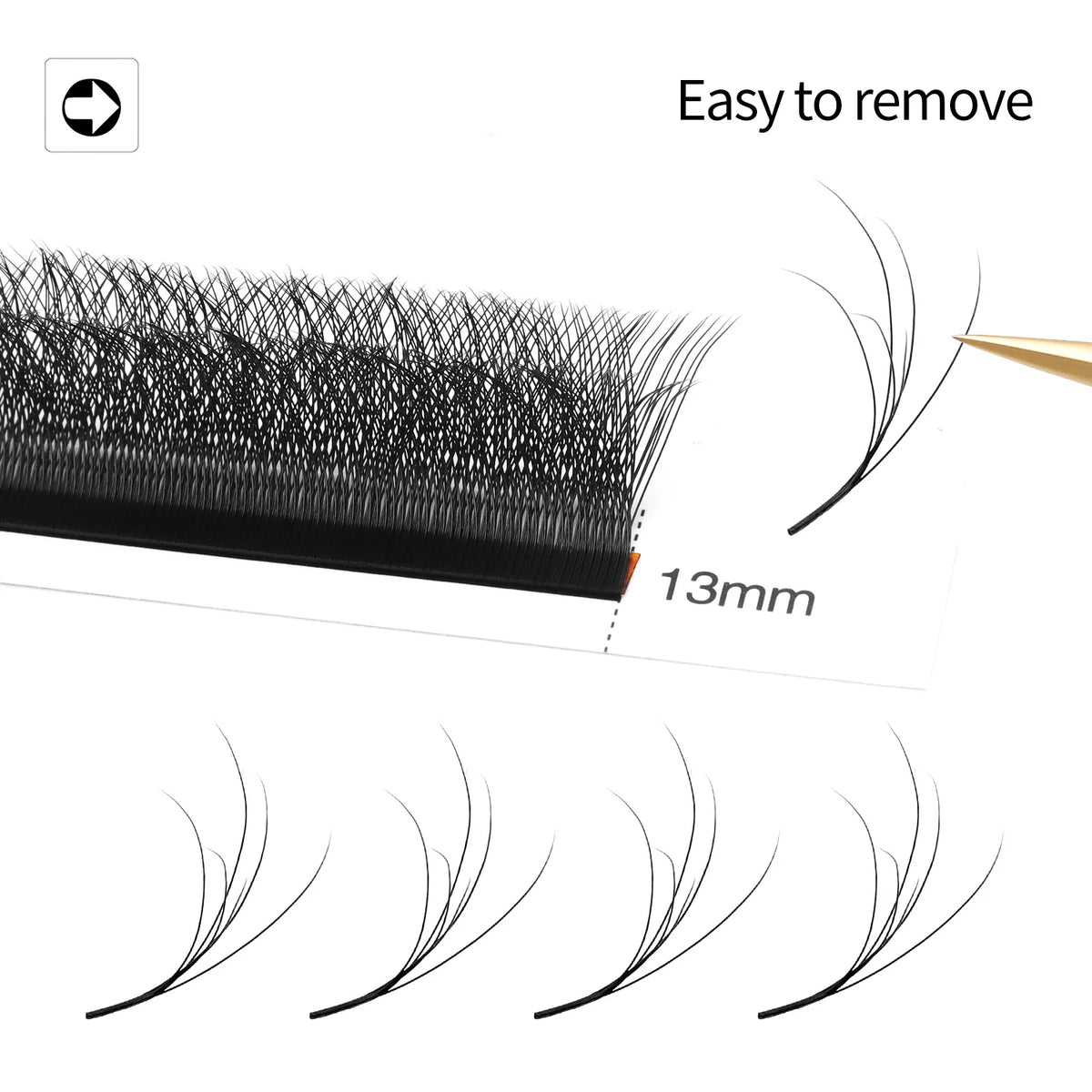 XIUSUZAKI W-Shape YY 3D 4D Premade Volume Fan Lash Extensions