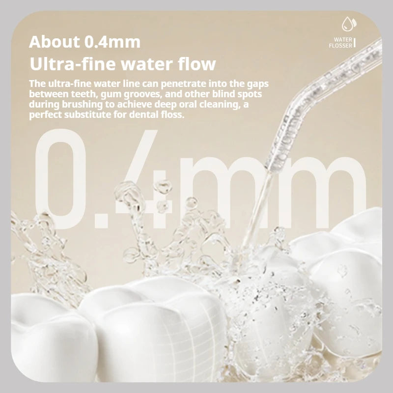 Water Flosser Oral Irrigator 4 Nozzles 3 Modes USB Rechargeable