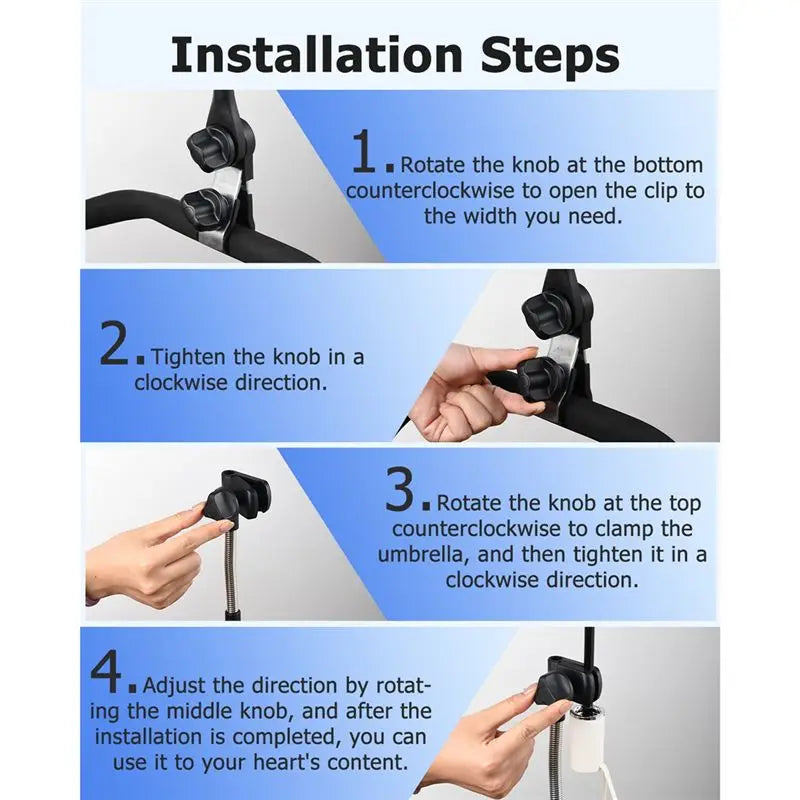 Universal Adjustable Umbrella Holder for Baby Strollers