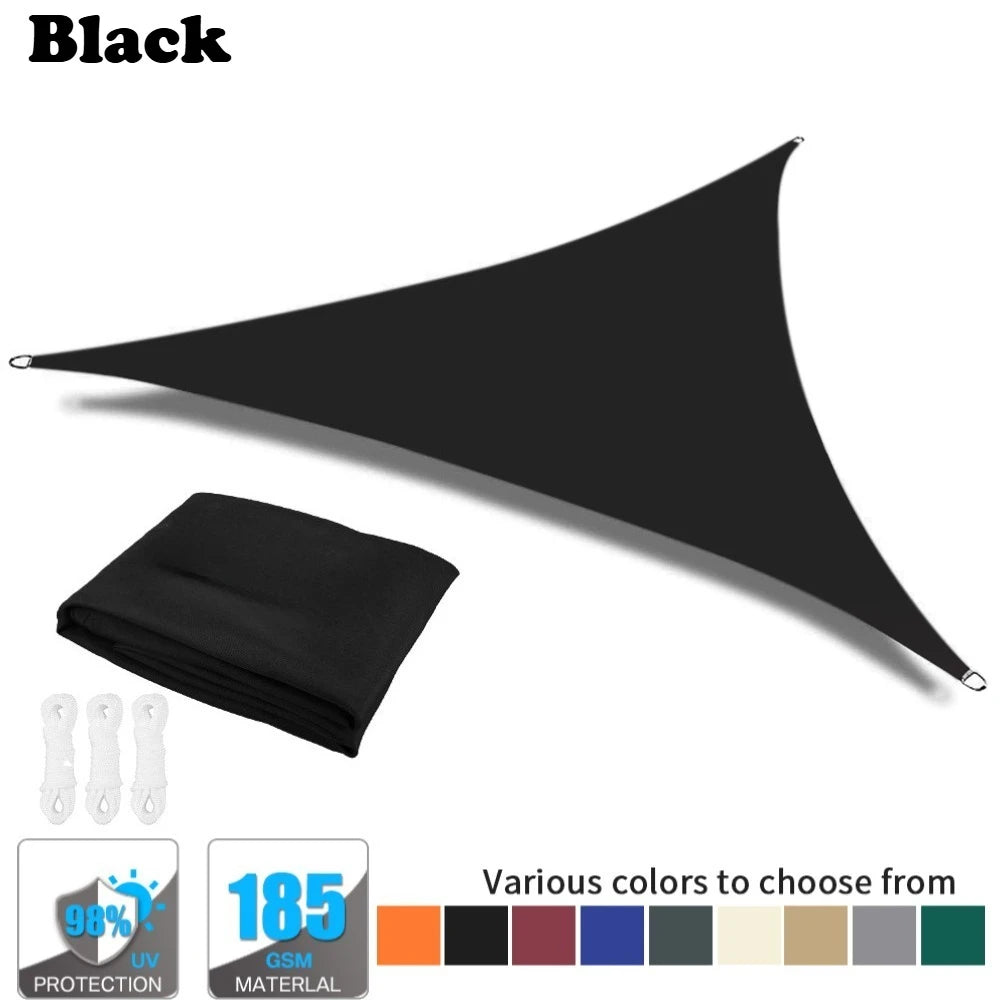 Waterproof Triangle Sun Shade Sail – 98% UV Block for Patio
