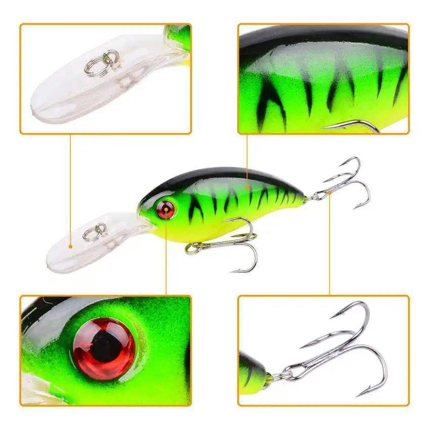 Mini Crank Fishing Lure Set 3/5/8PCS – Swimbait Minnow Wobble