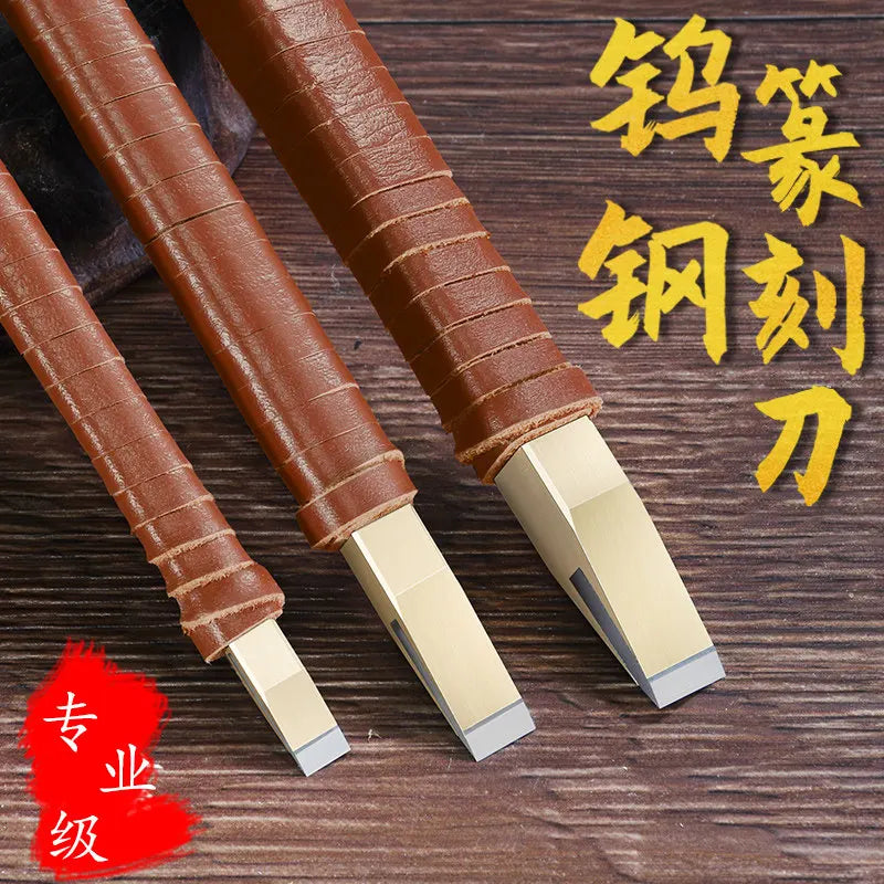 Tungsten Steel Seal Carving Knife – Stone Lettering Art Tool