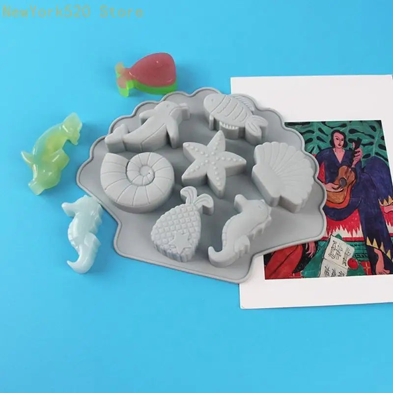 3D Marine Life Silicone Mold – Chocolate, Cookie & Resin Casting