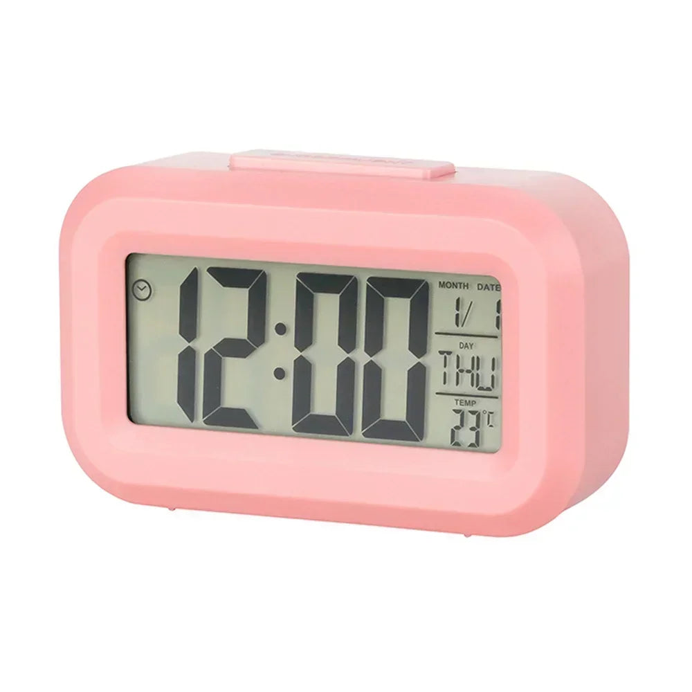 VIBE LED Digital Alarm Clock – Calendar & Temperature Display