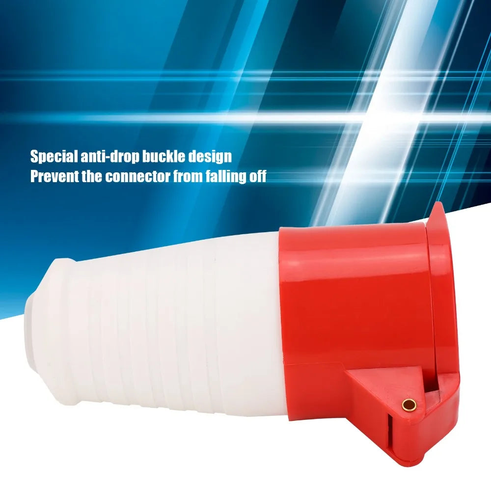 32A 3-Phase Industrial Plug & Coupler 5-Pin IP44 Waterproof Kit