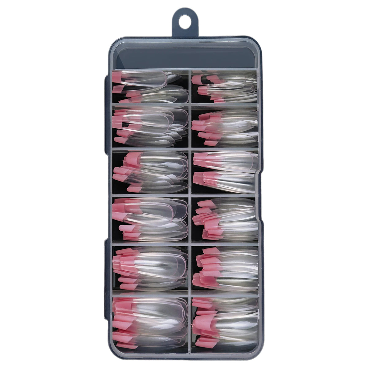 120pcs French Press-On Nails Square Soft Gel Fake Nails Set