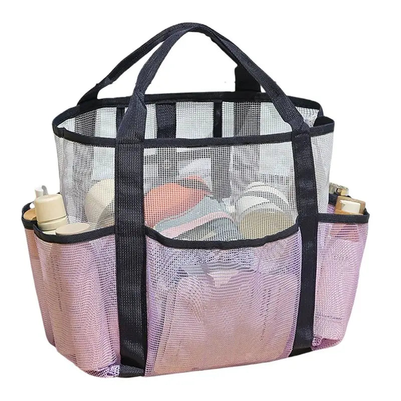 Foldable Mesh Beach Bag – Large Capacity Portable Tote