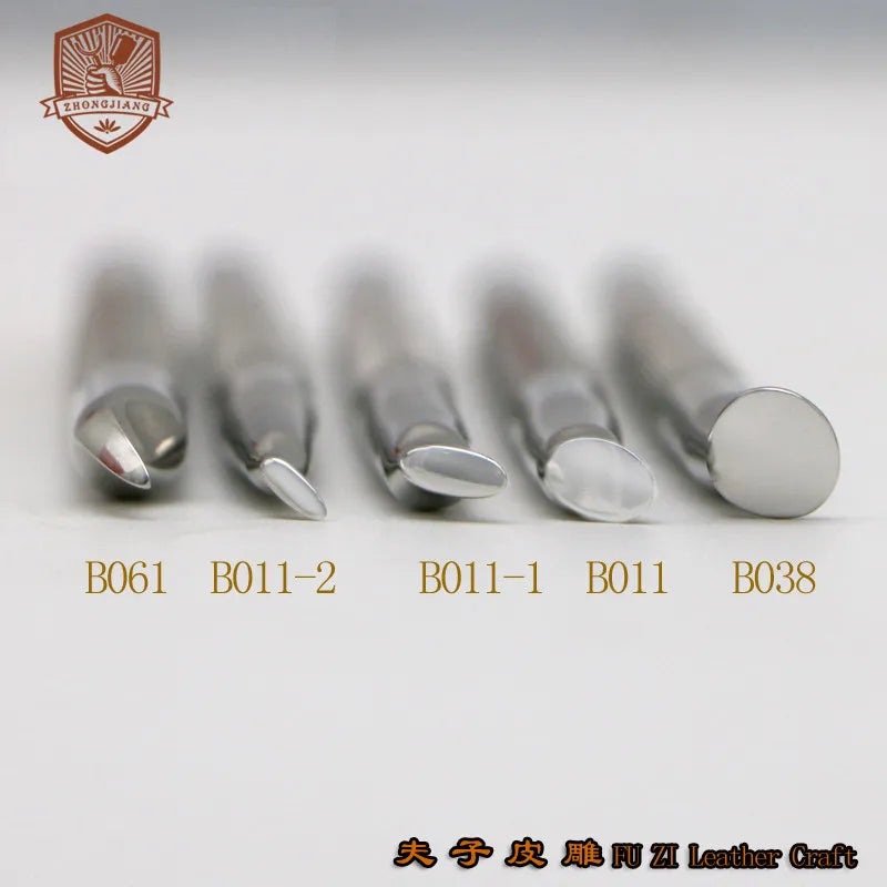 Stainless Steel Leather Edge Engraving & Printing Tool Set