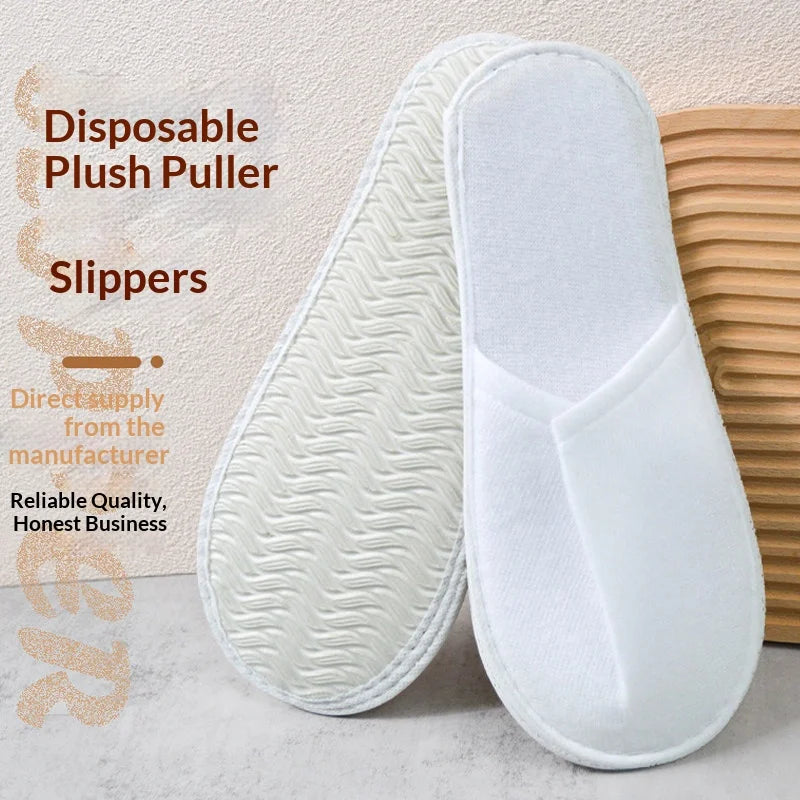 Disposable Hotel Slippers – Non-Slip Thick Sole | Spa & Travel