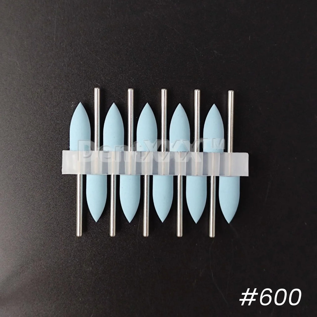 Cone Silicone Nail Polishers 7 Grits Set – 10/50/100 Pcs