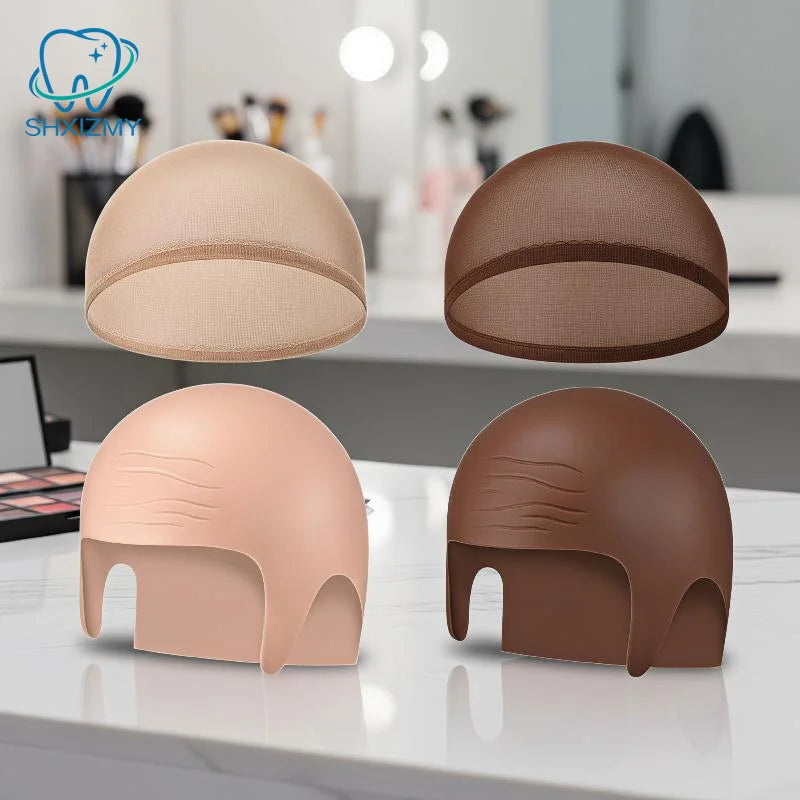 Realistic Latex Bald Cap – Halloween Cosplay Skull Wig Set