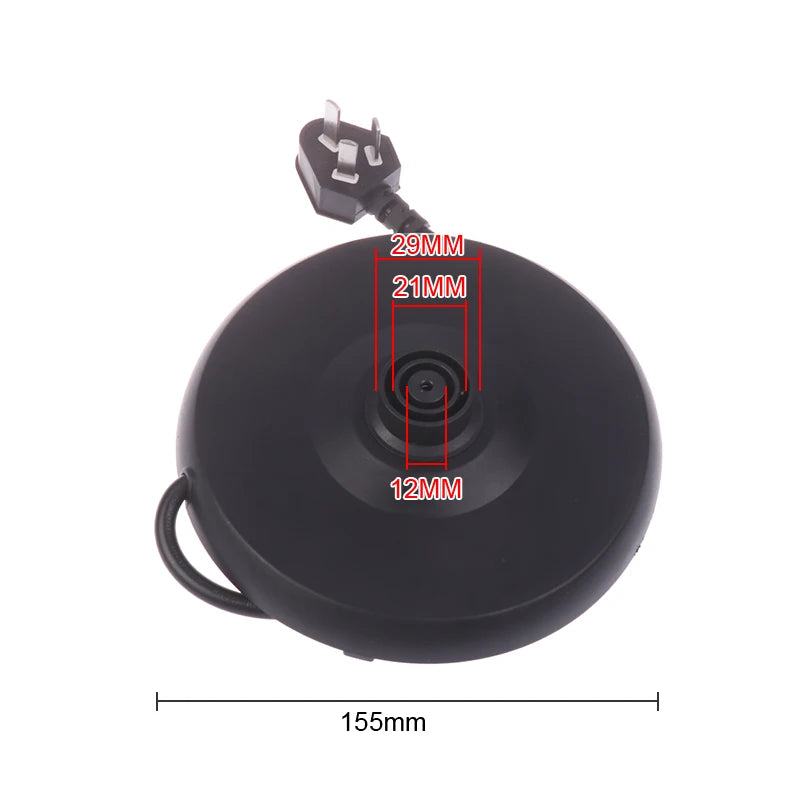 Universal Electric Kettle Replacement Base with Built-In Cable