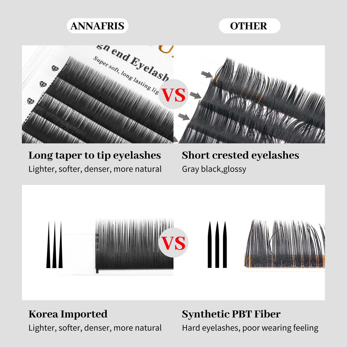XIUSUZAKI Natural Lower Lashes 5–8mm Individual Eyelash Extensions