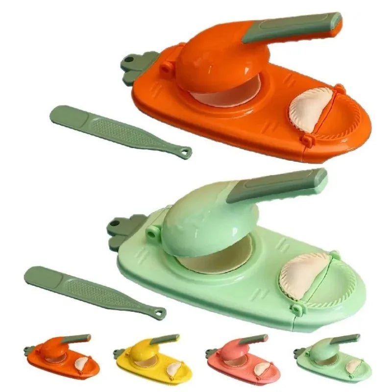 2-in-1 Dumpling Maker Press & Wrapper Skin Tool – DIY Kit