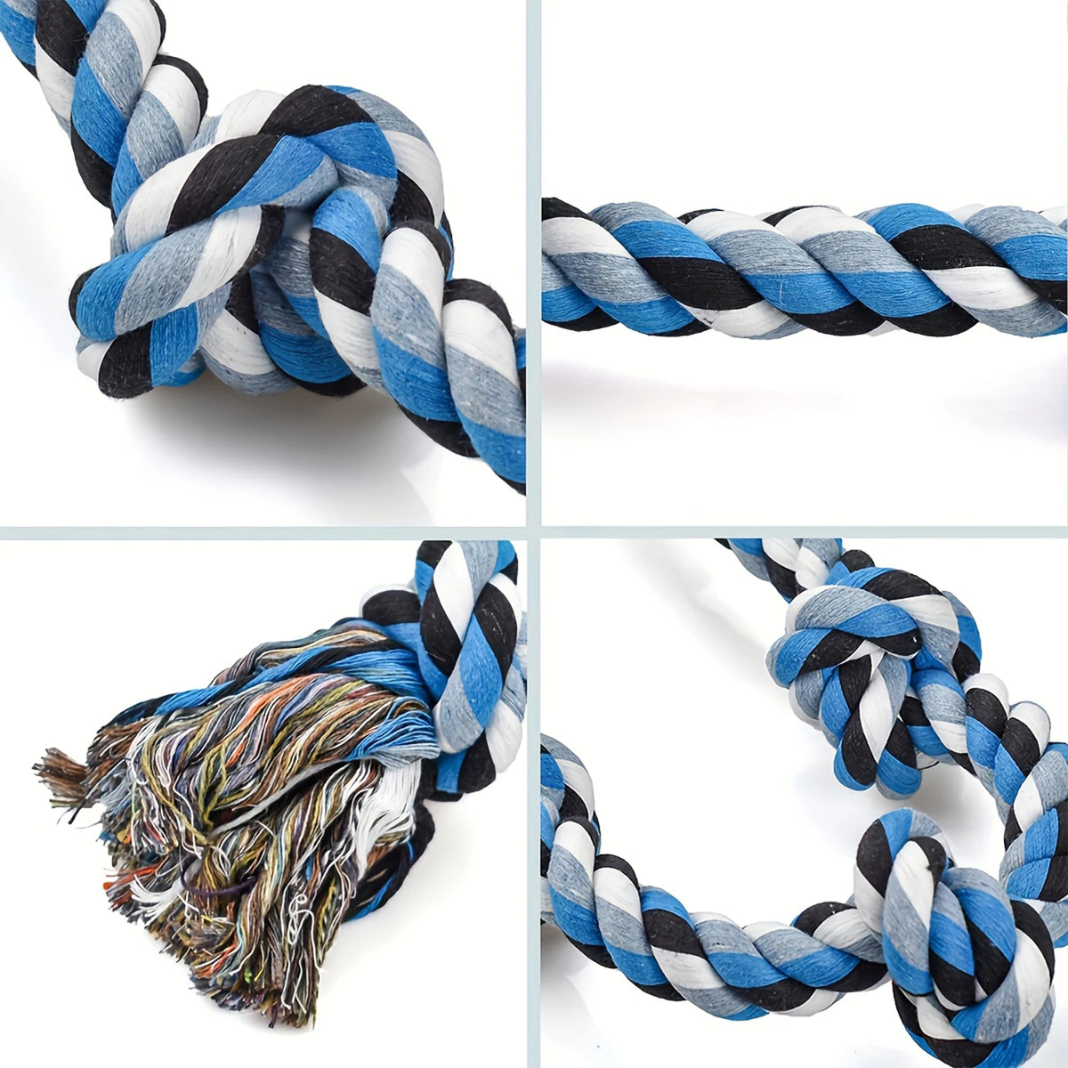 Heavy-Duty Dog Cotton Rope Chew Toy – Teeth Cleaning Play