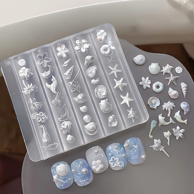 3D Rose Butterfly Silicone Nail Art Mold – DIY Manicure Tool