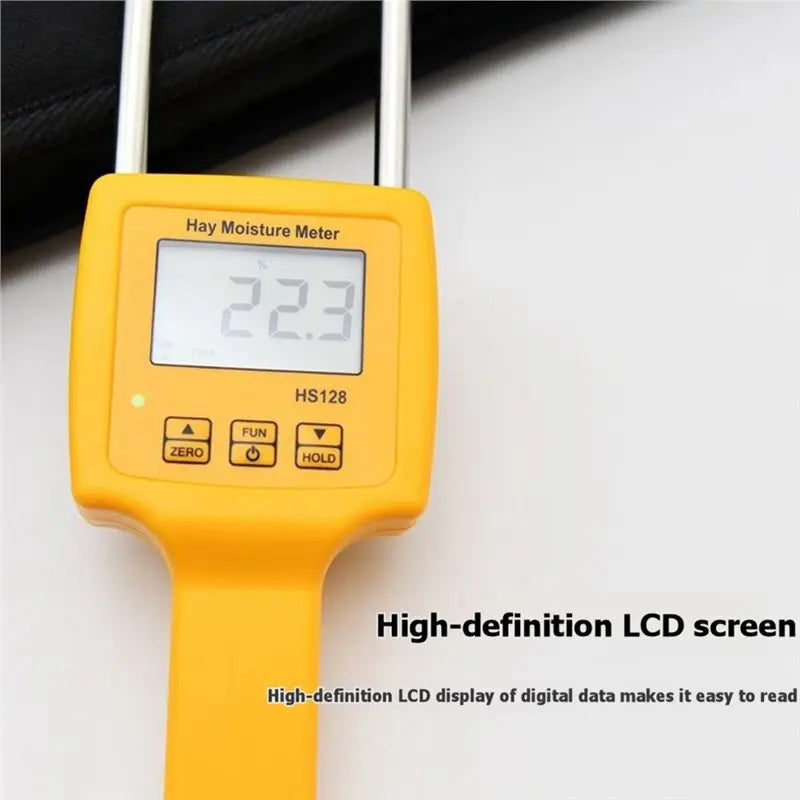 HS128 Hay Moisture Meter – Digital Bale & Forage Tester