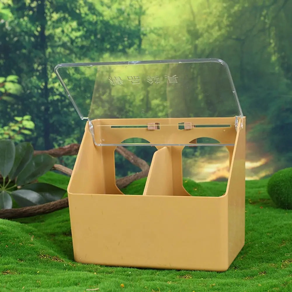 2-Port Large Capacity Outdoor Bird Feeder – Weatherproof PVC