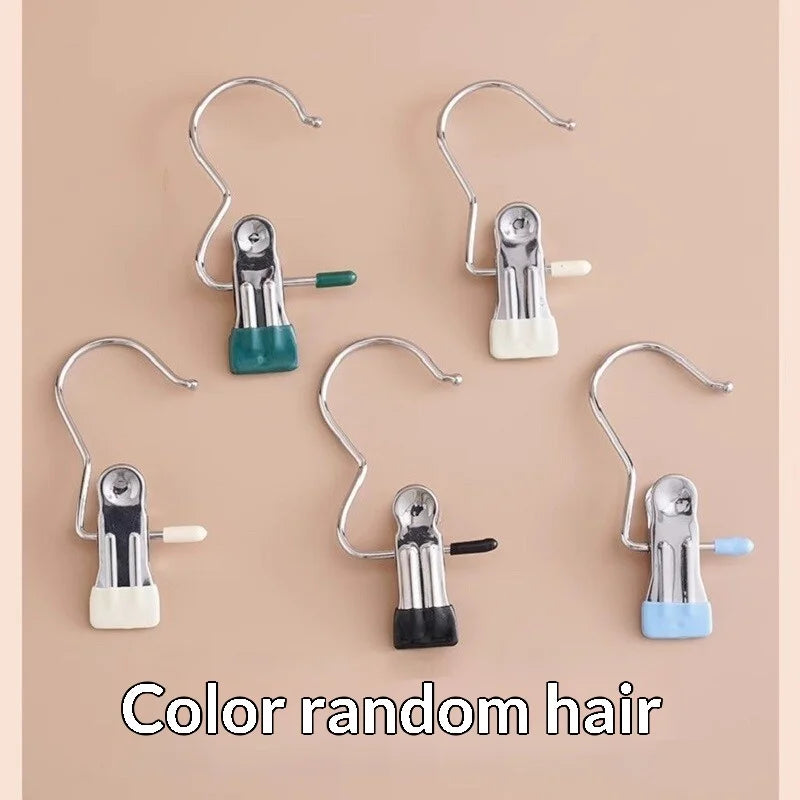 Stainless Steel Clothespin Clip Anti-Slip Clothes Hanger Hook