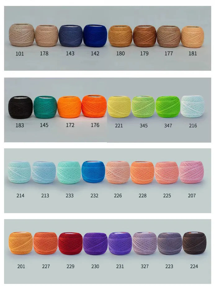 MKE100 Lace Wire 89-Color Set 10g – DMC100 Flat Thread Spools