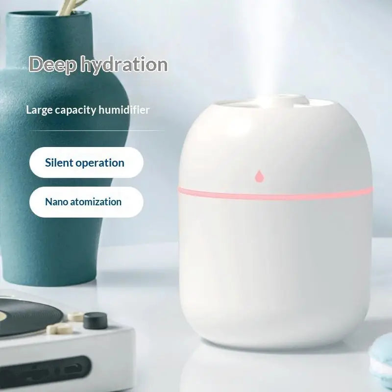 Portable USB Mini Humidifier & Aroma Diffuser with LED Light