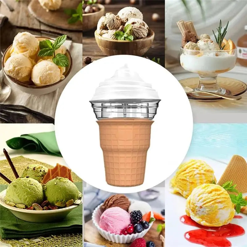 Automatic Ice Cream Maker – DIY Frozen Dessert Machine 450ml