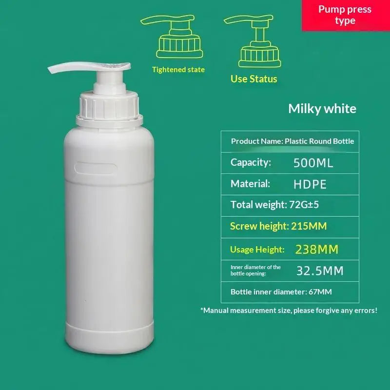 Refillable HDPE Pump Dispenser Bottle 250mL–2L | Lotion & Soap