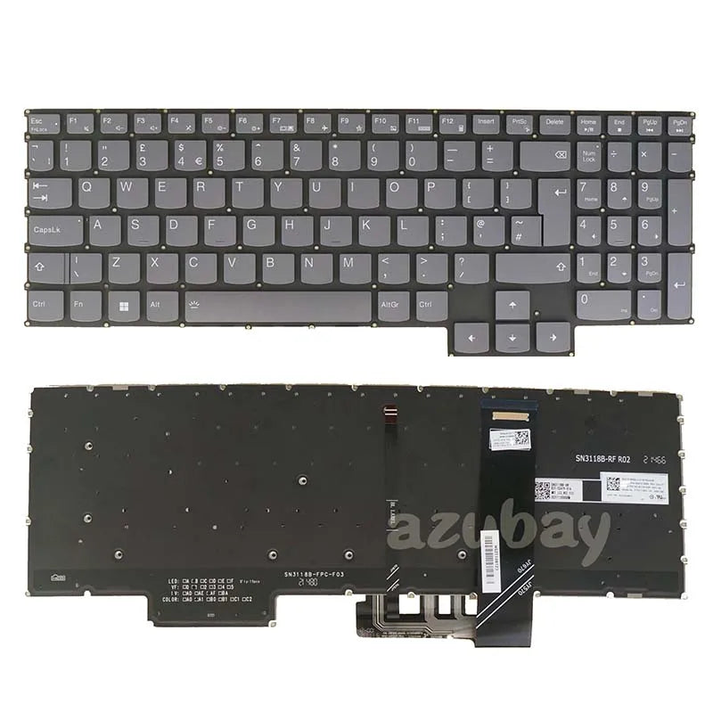 UK Backlit Keyboard for Lenovo Legion 5-15ARH7 5-15IAH7