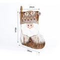 Cartoon Christmas Stockings – Santa, Snowman & Deer Gift Bags