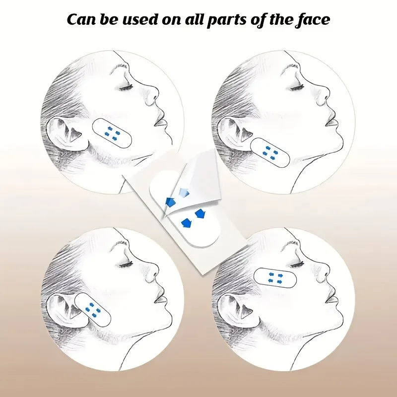 40Pcs Invisible Face Lifting Tape – Waterproof Chin & Neck Lift
