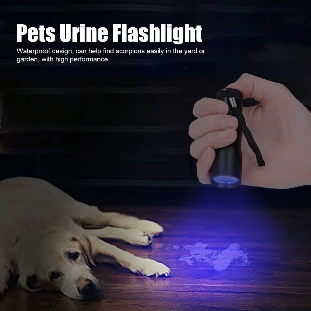 UV Black Light Flashlight – 12 LED Pet Mess & Stain Detector
