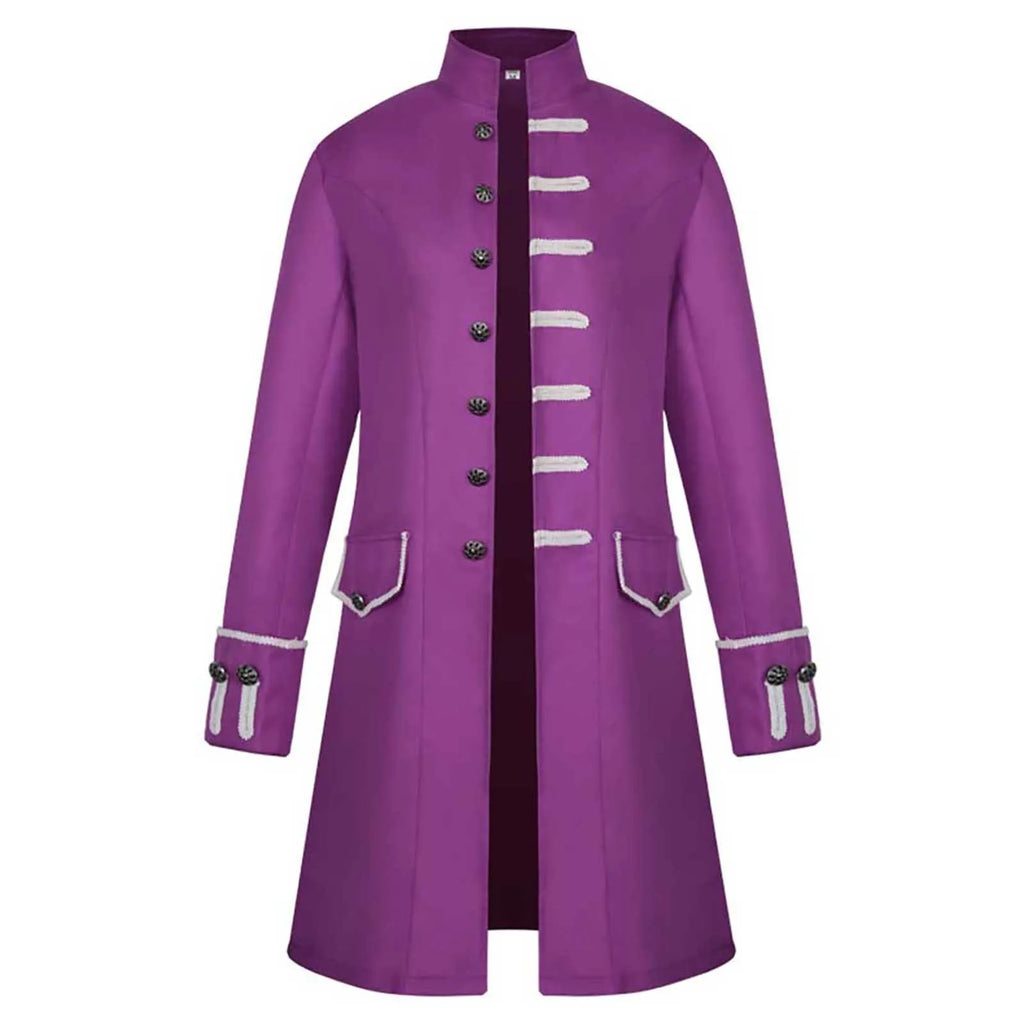 Men's Steampunk Gothic Tailcoat Vintage Long Trench Coat