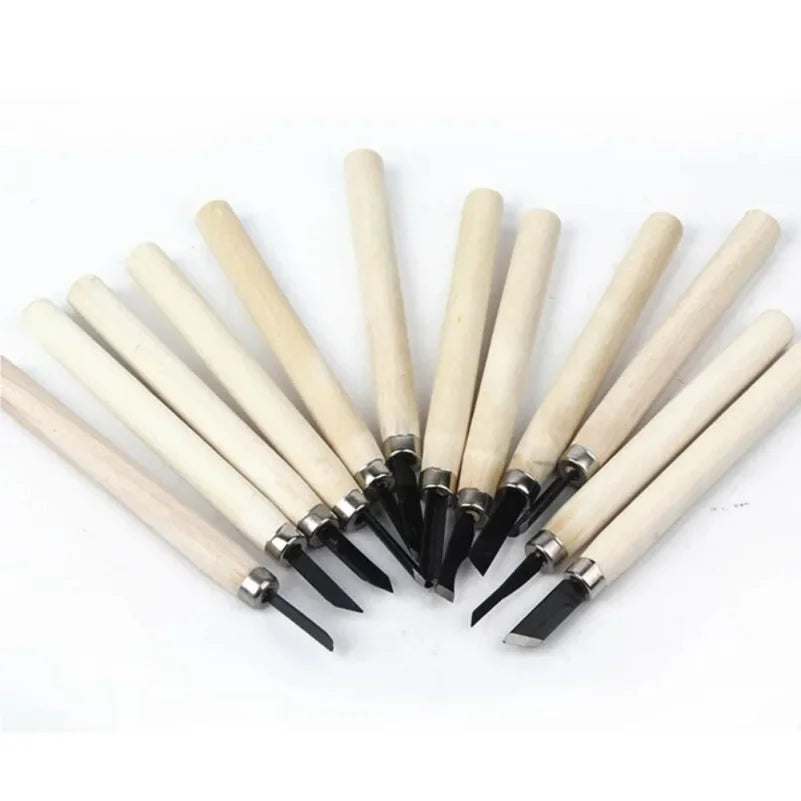 Wood Carving Chisels Set 8/12Pcs – DIY Woodworking Gouges