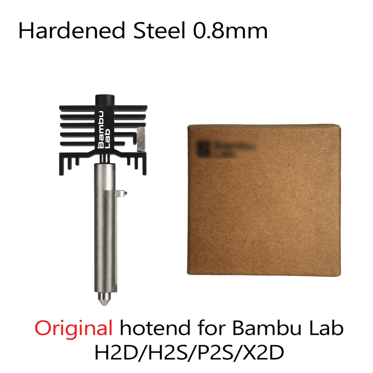 Bambu Lab H2D Hotend Kit – Hardened & Stainless 0.2–0.8mm
