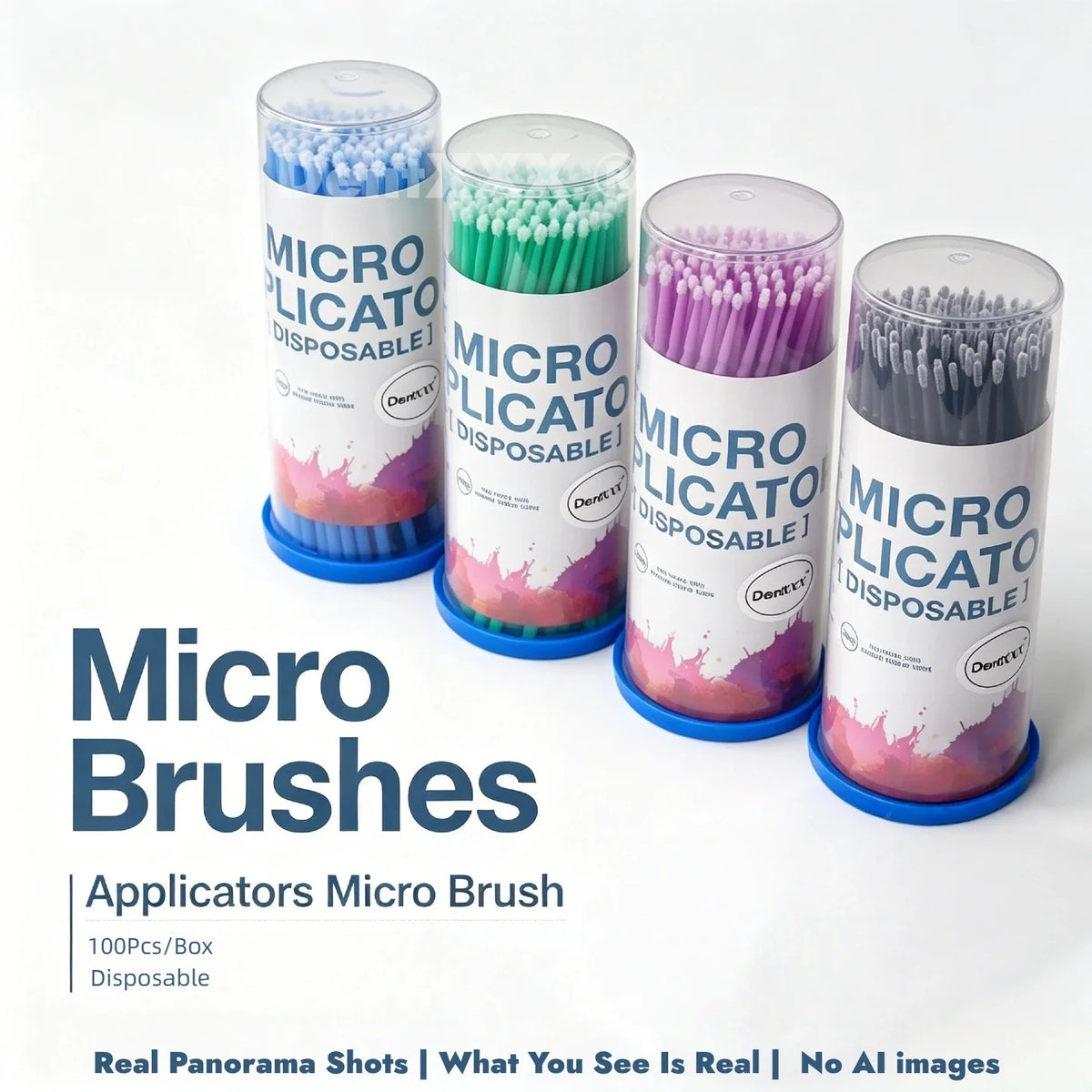 Disposable Micro Applicator Brushes 100pc | Bendable Precision Tips