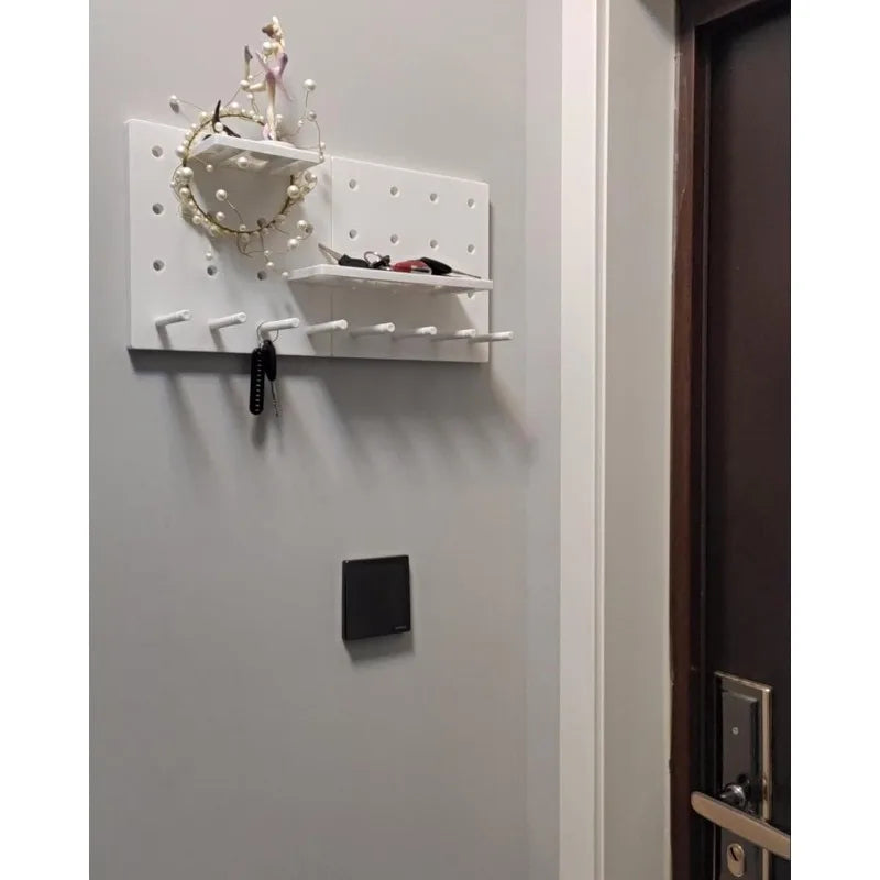 No-Drill Adhesive Wall Shelf Storage Rack – 4 Colors