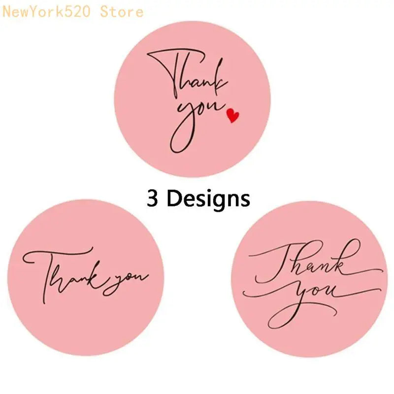 500Pcs Thank You Stickers Roll – Gift Seal Labels for Baking
