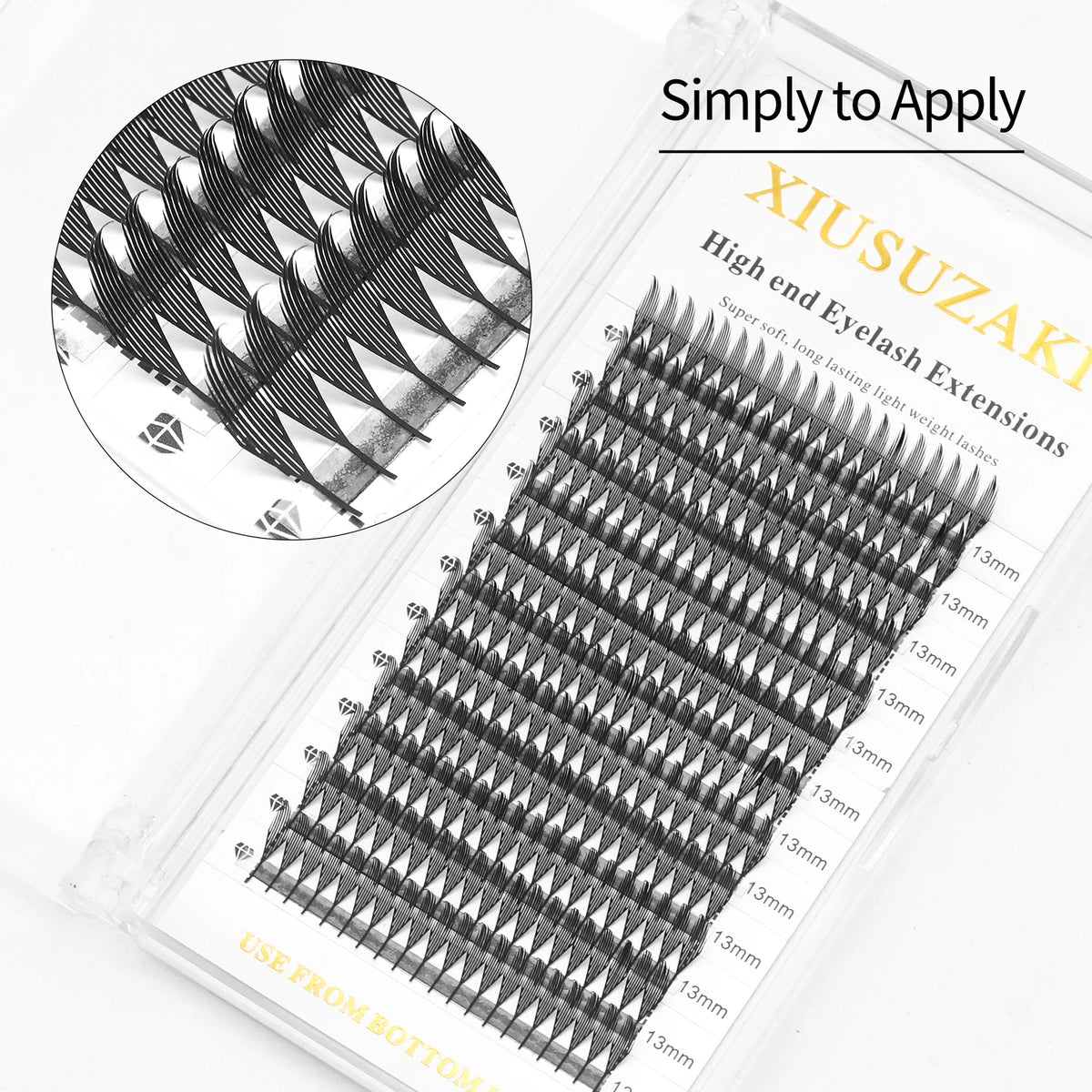 XIUSUZAKI Comic Spire Premade Fan Lash Extensions | Volume