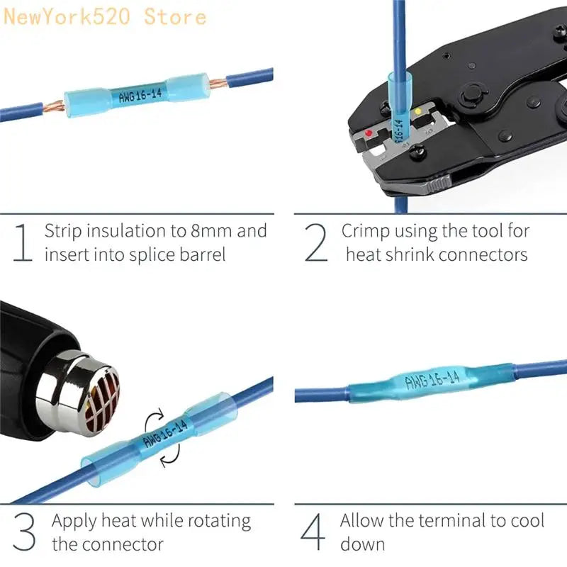 Waterproof Heat Shrink Splice Terminals – Crimp Connectors Box