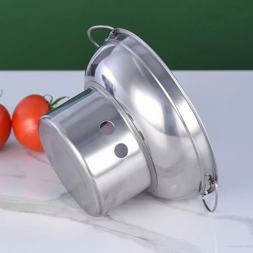 Stainless Steel Hot Pot 20/22cm Double Handle Cooking Pot