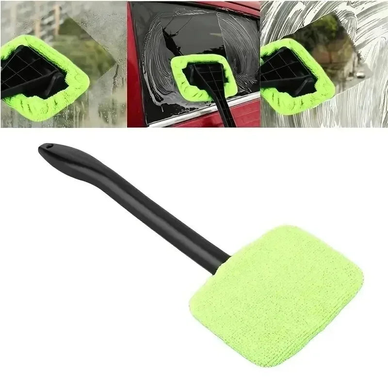 Car Windshield Cleaning Brush – Long Handle Window Wiper Kit
