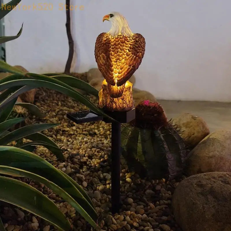 Solar LED Garden Stake Light – Decorative Resin Lawn Lamp